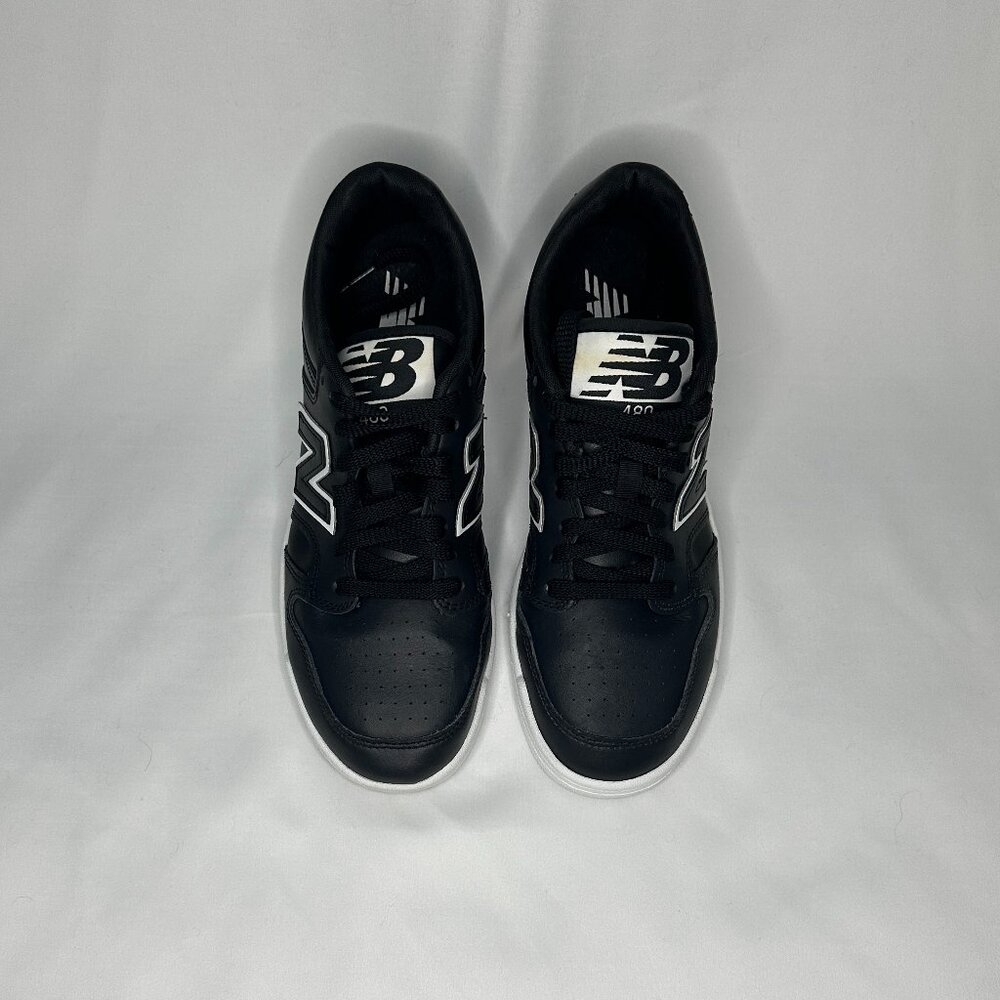 New Balance Unisex-Adult BB480 V1 Sneaker, Black/White - Picture 2 of 4